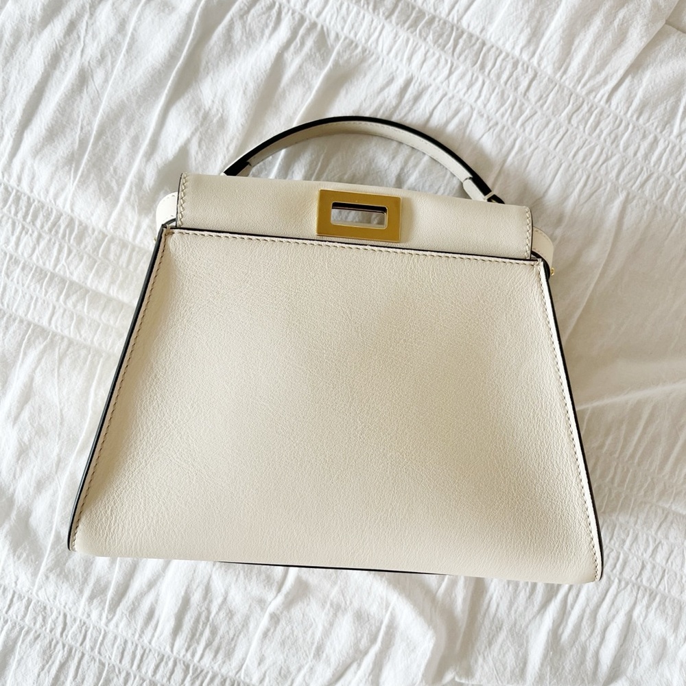 Fendi Off White Mini Peekaboo